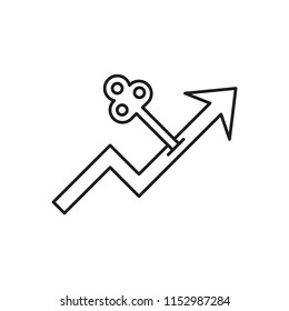 Strategy icon. Growth hacking symbol modern, simple, vector, icon for website design, mobile app, ui. Vector Illustration