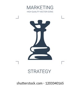 strategy icon. high quality filled strategy icon on white background. from marketing collection flat trendy vector strategy symbol. use for web and mobile