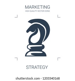 strategy icon. high quality filled strategy icon on white background. from marketing collection flat trendy vector strategy symbol. use for web and mobile