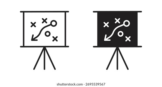 Colección de ilustraciones de iconos de estrategia. contorno de trazo editable y estilo plano