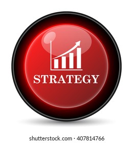 Strategy icon. Internet button on white background. EPS10 vector
