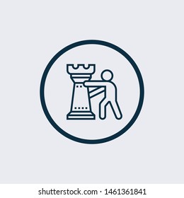 strategy icon isolated on white background from web design collection. strategy icon trendy and modern strategy symbol for logo, web, app