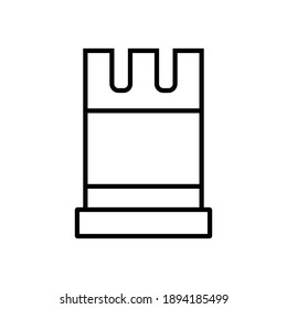 vector de estilo de línea de icono de estrategia para su diseño