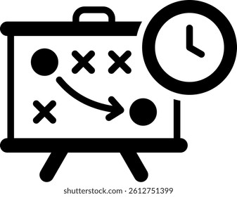 Strategy Icon Mixed Vector Illustration