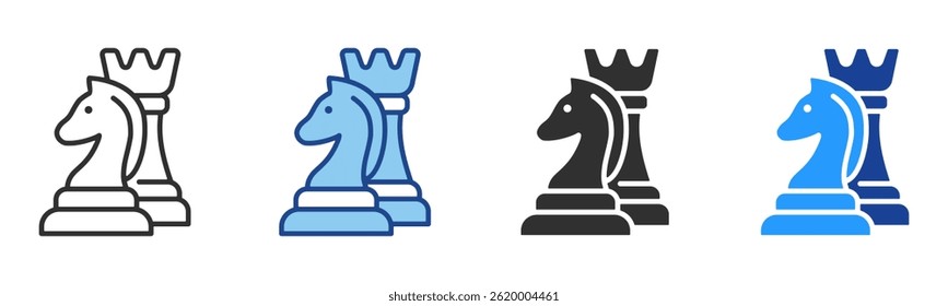 Strategy Icon Multiple Style Vector Collection