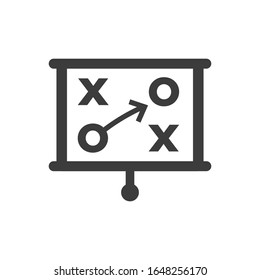 Strategy icon on white background.