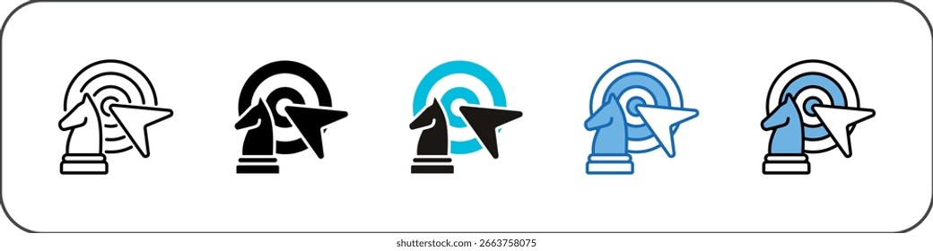 Strategy Icon Pack Multistyle Illustration
