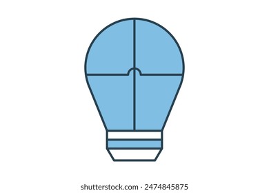 strategy icon. icon related to action plan. suitable for web site, app, user interfaces, printable etc. flat line icon style. simple vector design editable