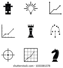 strategy icon set