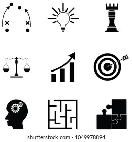strategy icon set