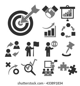 strategy icon set
