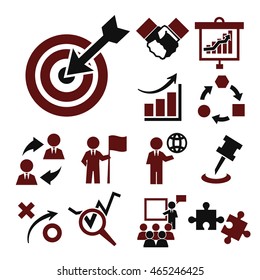 strategy icon set