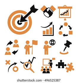 strategy icon set
