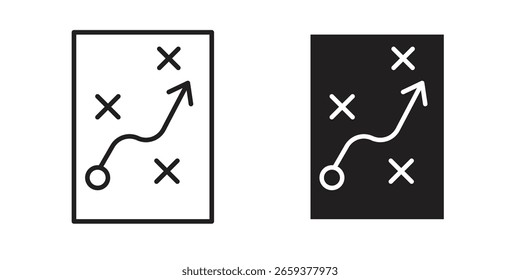 Conjunto de iconos de estrategia, línea y estilo de glifo negro para el Sitio web de App de alimentos.