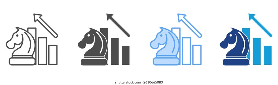 Strategy Icon Set Multiple Style Collection