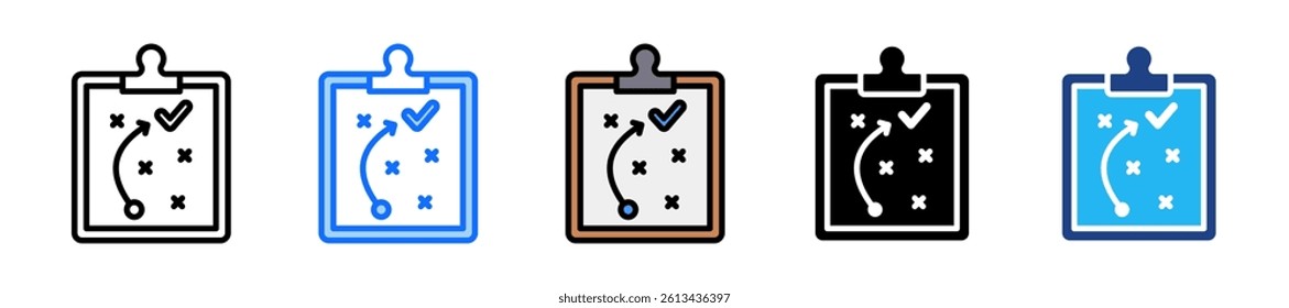 Strategy Icon Set Multiple Style Collection