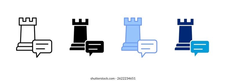 Strategy Icon Set Multiple Style Collection