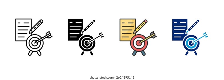 Strategy Icon Set Multiple Style Collection