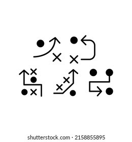 Strategy Icon Set Vector Symbol Design Stock Vector (Royalty Free ...