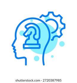 Icono de estrategia en Ilustración vectorial de formas