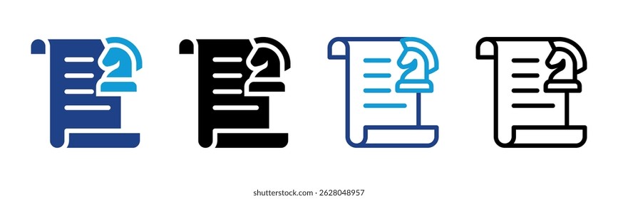 Strategy icon sheet multiple style collection