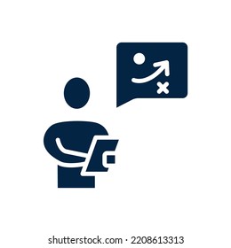 strategy icon. Simple element illustration. strategy concept outline symbol design.