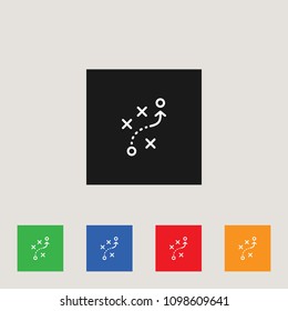 Strategy icon, stock vector illustration, EPS10.