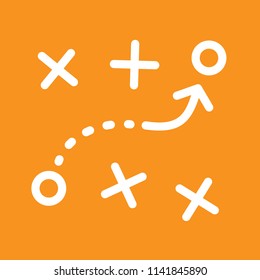 Strategy icon, stock vector illustration, EPS10.