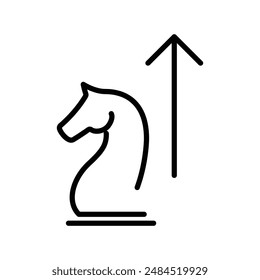 Strategy Icon, Suitable for Business and Planning Themes
