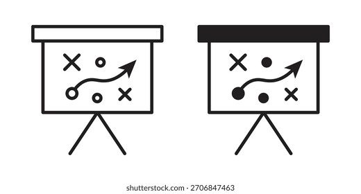 Strategie Symbol für Logo, Web, App Designs.