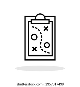 Strategy icon in trendy flat style. Planning symbol for your web site design, logo, app, UI Vector EPS 10. 