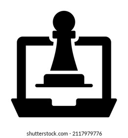 strategy Icon. User interface Vector Illustration, As a Simple Vector Sign and Trendy Symbol in Line Art Style, for Design and Websites, or Mobile Apps,