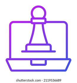 strategy Icon. User interface Vector Illustration, As a Simple Vector Sign and Trendy Symbol in Line Art Style, for Design and Websites, or Mobile Apps,