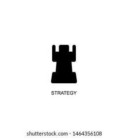 strategy icon vector black design
