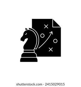 strategy icon vector chess horse icon