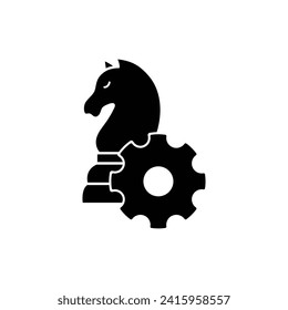 strategy icon vector chess horse icon