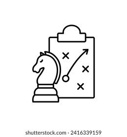 strategy icon vector chess horse icon