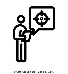 Diseño de Vector de icono de estrategia bueno para el Web o el App móvil