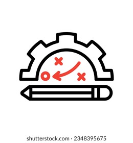 
Strategy icon, vector design,logo,isolate on white background
