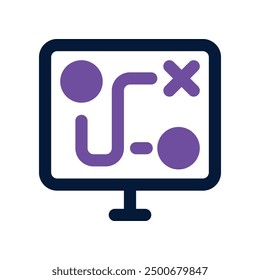 Icono de estrategia. Icono de Vector de doble tono para su Sitio web, móvil, presentación y diseño de logotipo.