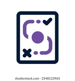 Icono de estrategia. Icono de Vector de doble tono para su Sitio web, móvil, presentación y diseño de logotipo.