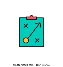 strategy icon vector filled outline. isolated on white background