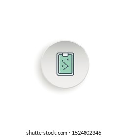 Strategy icon vector. finances sign isolated on white, business concept