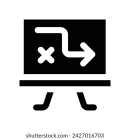 strategy icon. vector glyph icon for your website, mobile, presentation, and logo design.