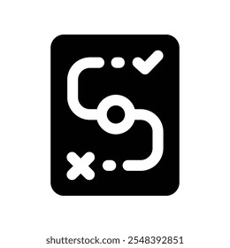 ícone de estratégia. ícone de glifos vetoriais para o design de seu site, celular, apresentação e logotipo.