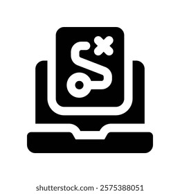 strategy icon. vector glyph icon for your website, mobile, presentation, and logo design.