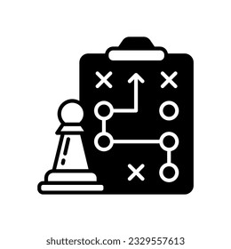 Icono de estrategia en vector. Ilustración