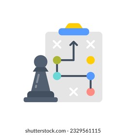 Strategy icon in vector. Illustration