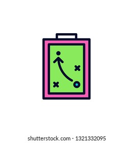 Strategy Icon Vector Illustration in Filled Style for Any Purpose