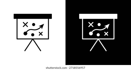 Strategie-Symbol, Vektorgrafik - Vektorsymbole in hoher Qualität im schwarzen Stil